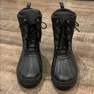 Sperry black snow boots